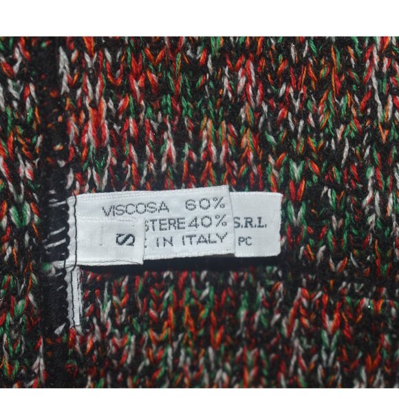 Charlott Italy Knit Cardigan Fringe Accents S - Picture 6 of 9